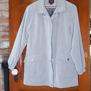 Gallery Light Weight Zip/Snap up Jacket Size M
